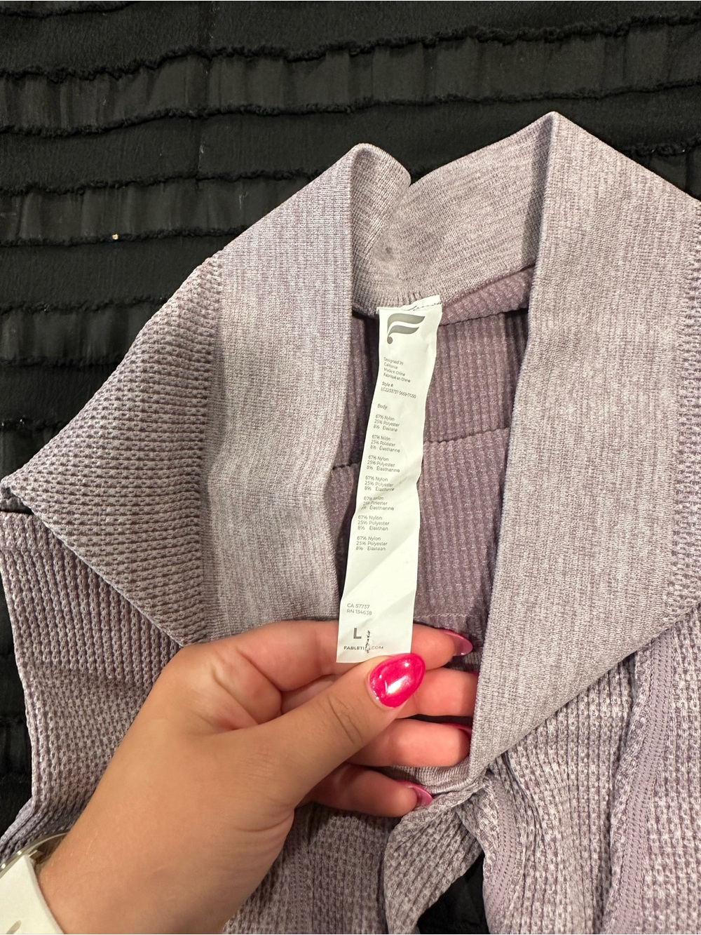 Women’s Fabletics Knit Ribbed Legging - Picture 2 of 3
